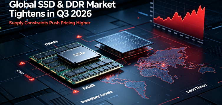 Los precios globales de SSD y DDR aumentan en el tercer trimestre de 2026 en medio de una oferta limitada impulsada por la IA; GUDGA mantiene un suministro estable para socios B2B globales