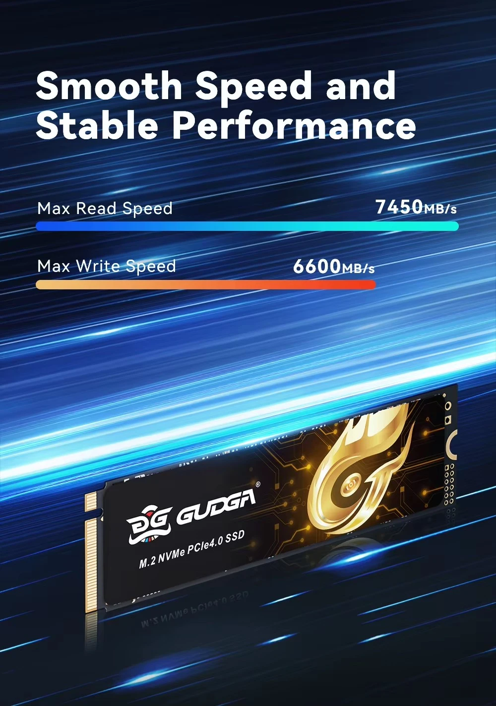 PCIE 4.0 SSD 2280 High Speed for Gaming PC